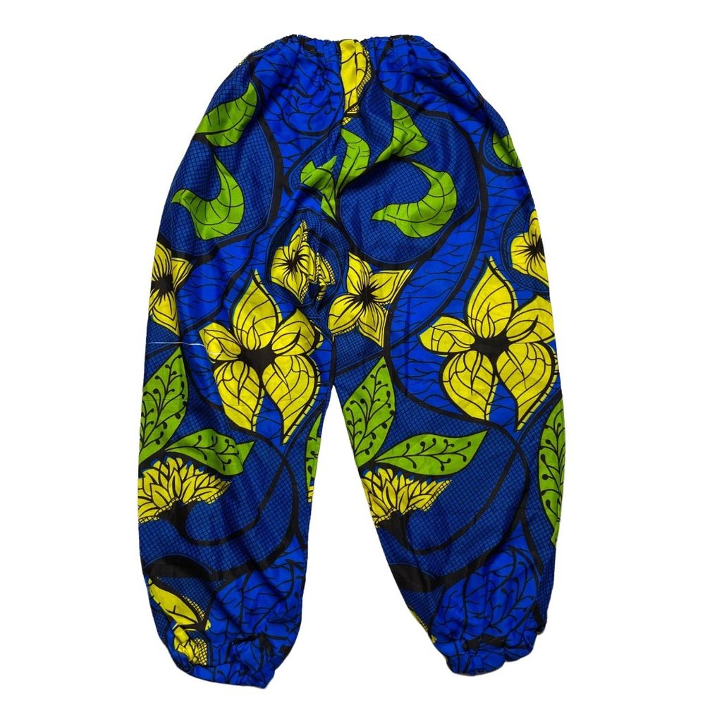 M/L Angel wax print pants handmade